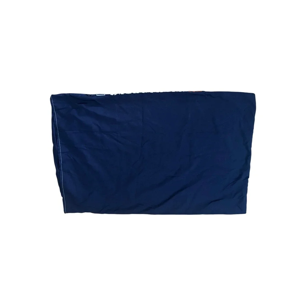 Navy Blue Basketball Print Pillowcase Sports Theme Bedding Standard Size